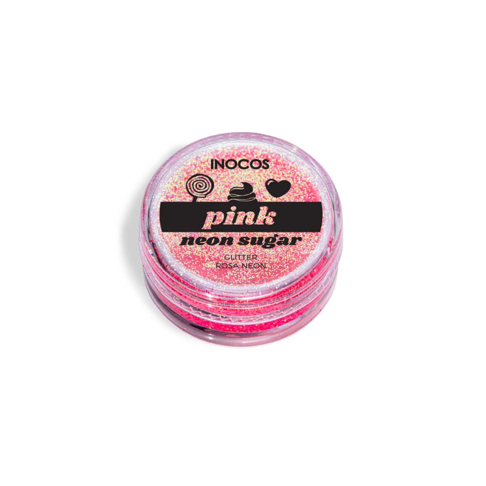 INOCOS -Pó Glitter Rosa Neon 3g Inocos Maria Doce