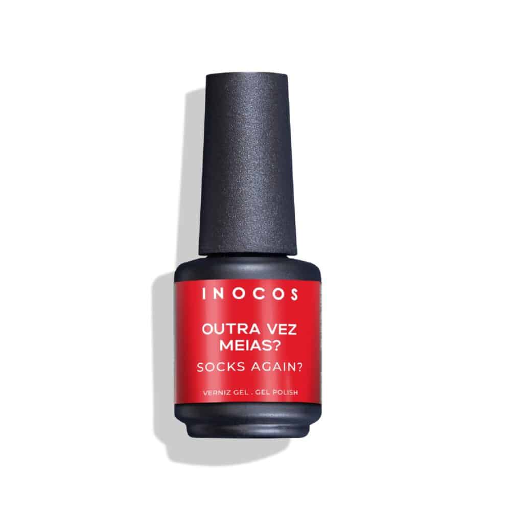 INOCOS - Verniz Gel "Coleção O Típico Natal" Outra vez Meias?, 15ml