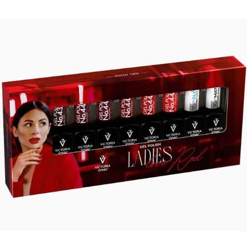 Victoria Vynn – Pack 6 Cores "Coleção LADIES LOVE RED" + Top Oh My Gloss 8ml + Top Matte 8ml