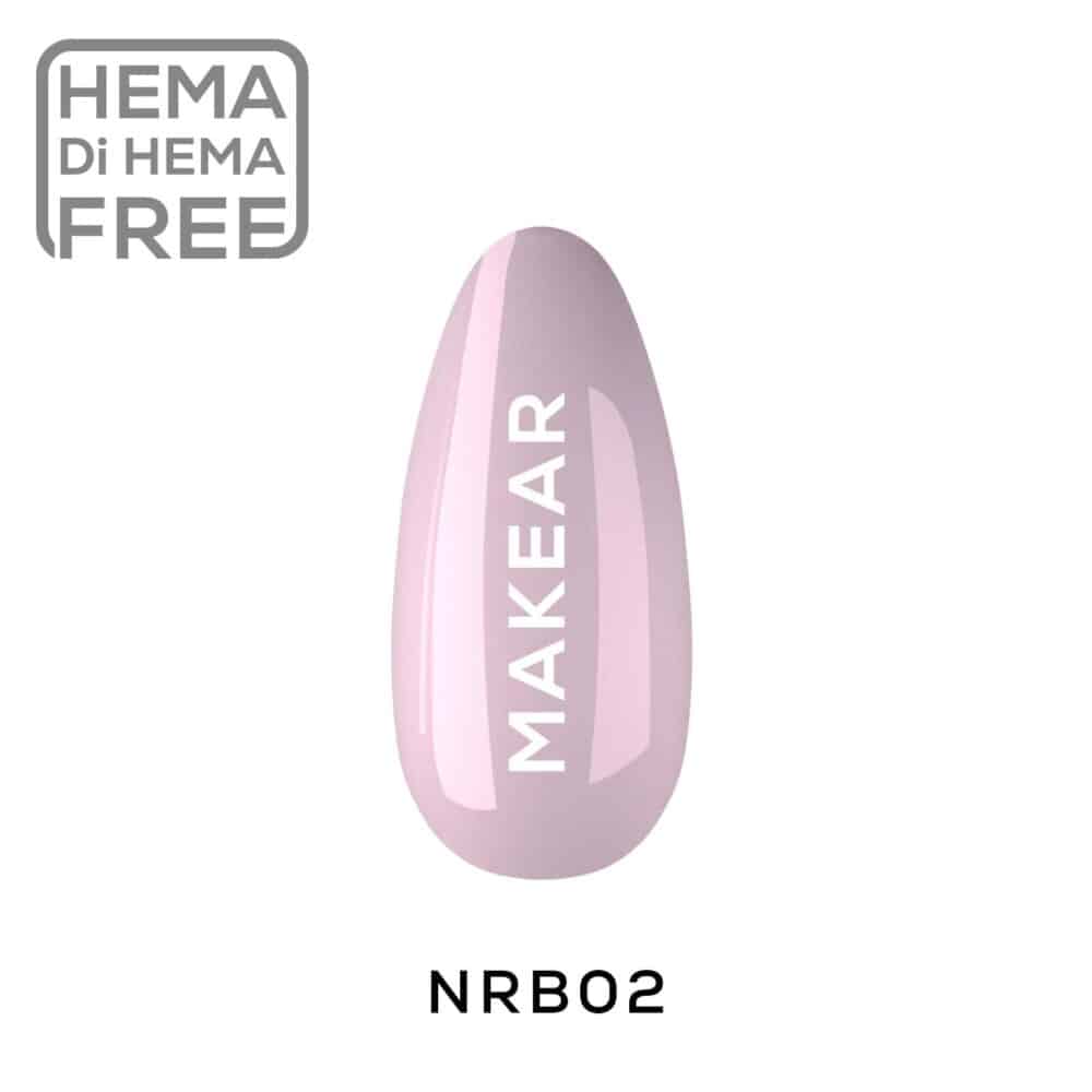 Makear - Rubber Base Coat Nude NRB02 - FRENCH PINK